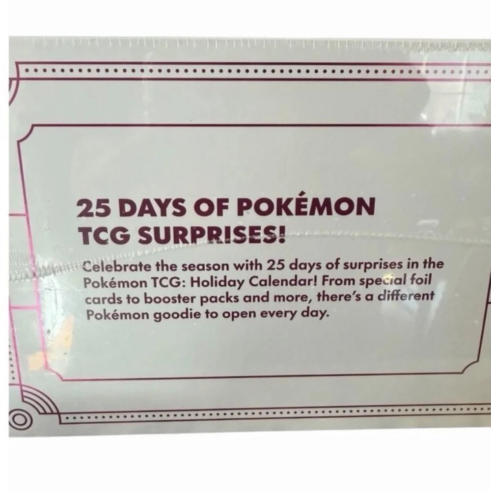 Pokemon Trading Card Game Festive Holiday Advent Calendar Christmas 2025